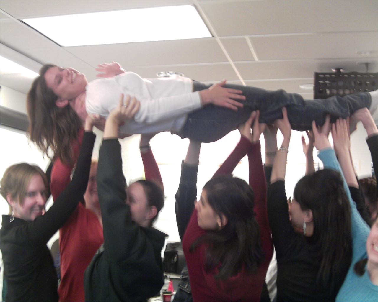 Student teachers 
playing co-operative games